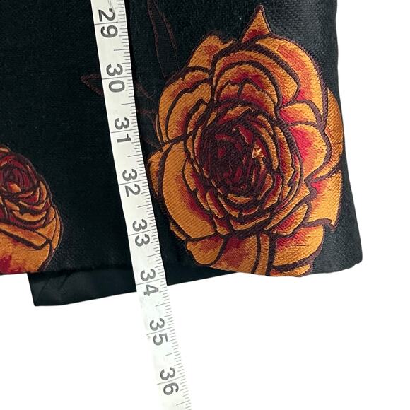 Aquilano Rimondi Sheath Dress 40 US S Black Floral Italy Romantic Euro Summer - Picture 13 of 16